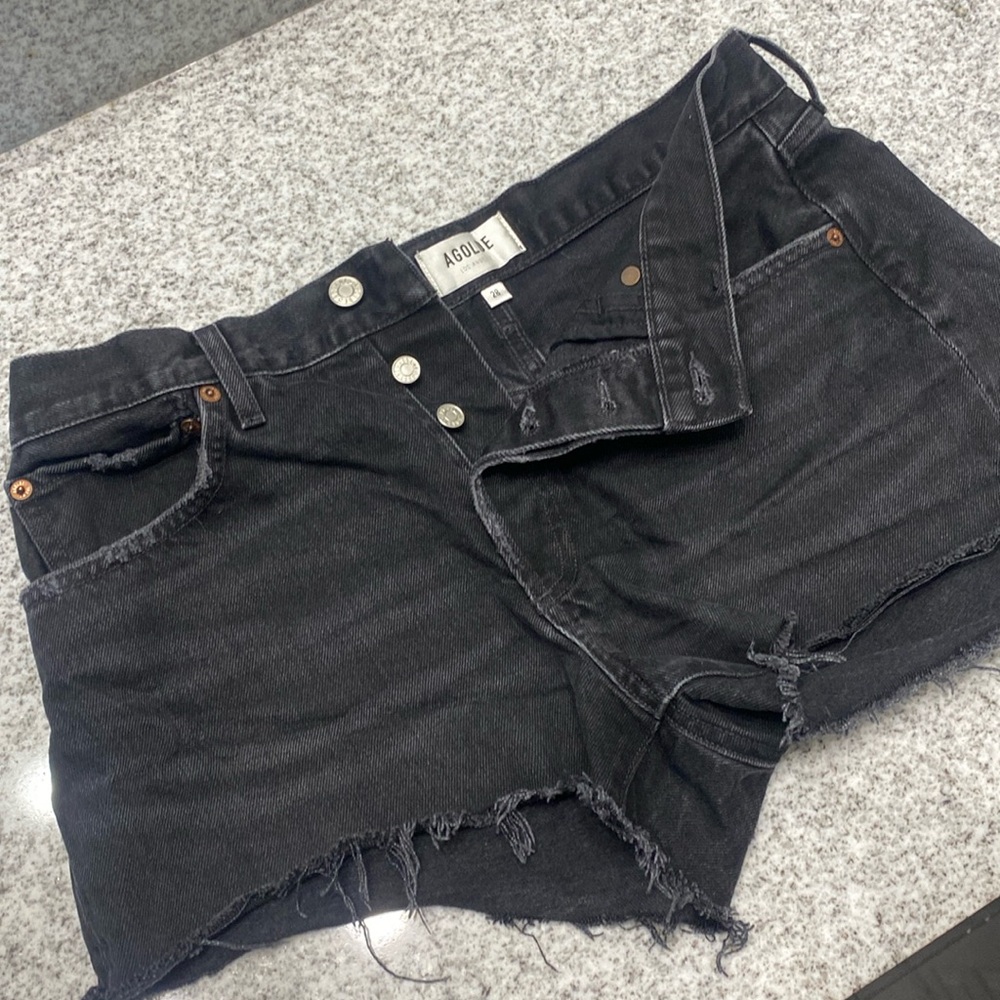 Agolde Parker Cutoff Denim Shorts